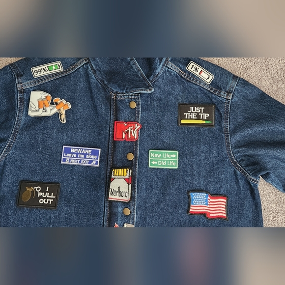 Custom jean patchwork jacket - Picture 13 of 16